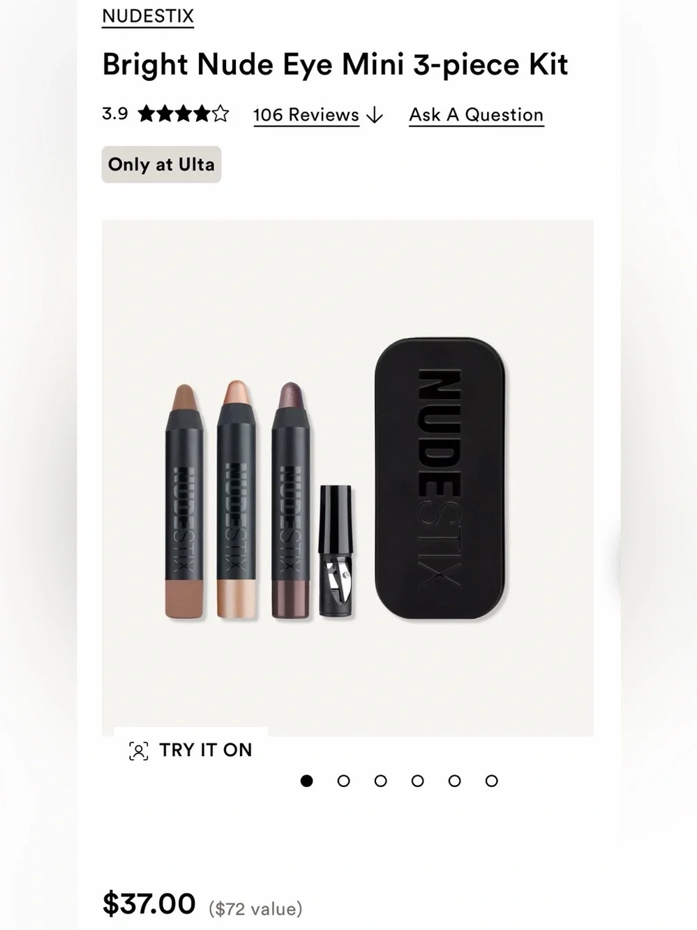 NUDESTIX Bright Nude Eye Mini 3-Piece Set